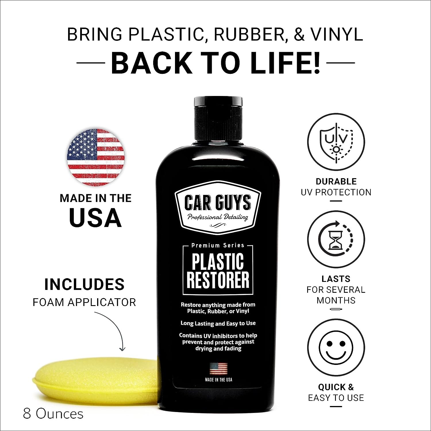 CAR GUYS Plastic Restorer Detailing Supplies - Image 2