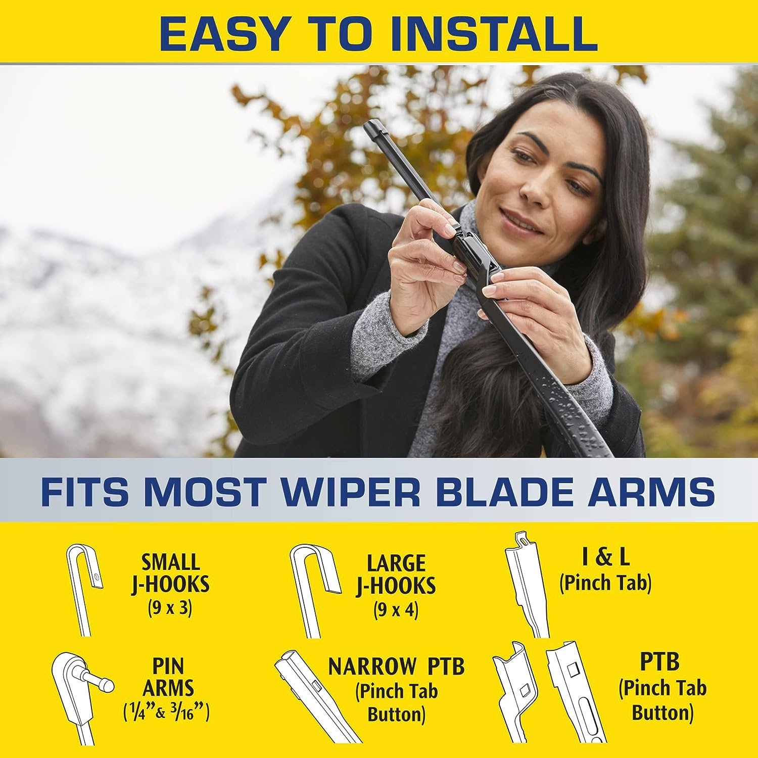 Latitude 2-In-1 Water Repellent Wiper Blades - Image 3